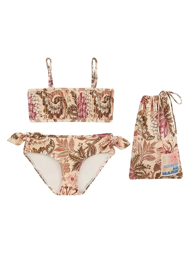 Zimmermann Baby's, Little Girl's & Girl's Daylight Pintuck Bikini - Stamp