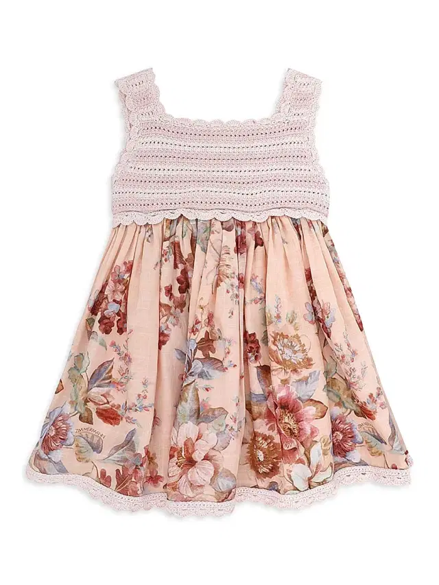 Zimmermann Baby's, Little Girl's & Girl's Awaken Crochet-Trimmed Dress - Mirella Cream