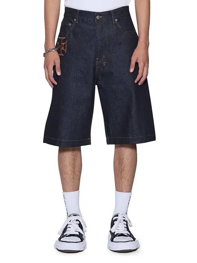 Men's Future Memory Maxx Wide-Leg Denim Shorts - Denim
