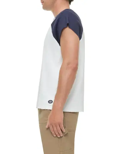 Simkhai Men's Reuben Cotton T-Shirt - Ivory Multi - Size Small | Thumbnail 4 Simkhai Men's Reuben Cotton T-Shirt - Ivory Multi - Size Small | Thumbnail 4