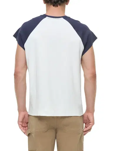 Simkhai Men's Reuben Cotton T-Shirt - Ivory Multi - Size Small | Thumbnail 5 Simkhai Men's Reuben Cotton T-Shirt - Ivory Multi - Size Small | Thumbnail 5