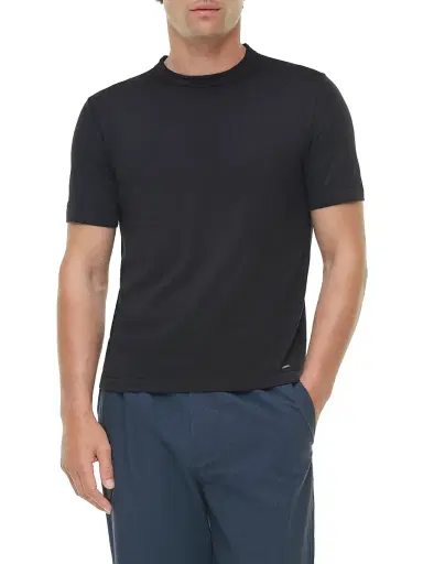 Simkhai Men's Duke Silk-Cotton Crewneck T-Shirt | Thumbnail 3 Simkhai Men's Duke Silk-Cotton Crewneck T-Shirt | Thumbnail 3