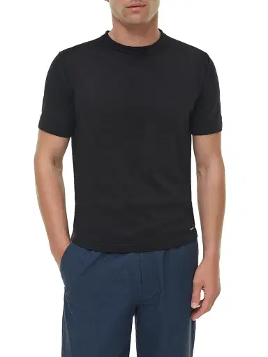 Simkhai Men's Duke Silk-Cotton Crewneck T-Shirt | Thumbnail 1 Simkhai Men's Duke Silk-Cotton Crewneck T-Shirt | Thumbnail 1