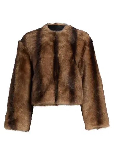 Nili Lotan Women's Elan Shearling Jacket - Camel Brown | Thumbnail 1 Nili Lotan Women's Elan Shearling Jacket - Camel Brown | Thumbnail 1