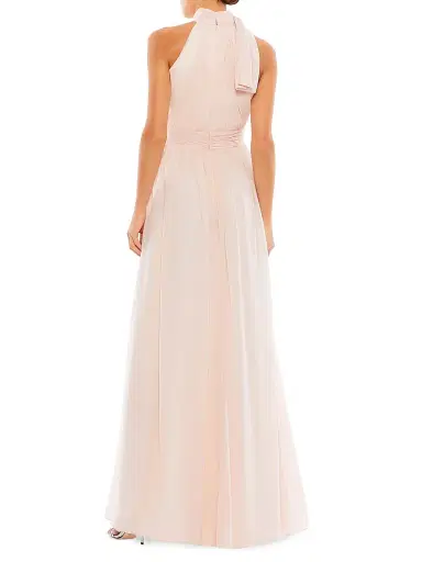 Mac Duggal Women's Petite Ieena 1 Ruched Chiffon A-Line Gown - Blush - Size Petite 14 | Thumbnail 2 Mac Duggal Women's Petite Ieena 1 Ruched Chiffon A-Line Gown - Blush - Size Petite 14 | Thumbnail 2