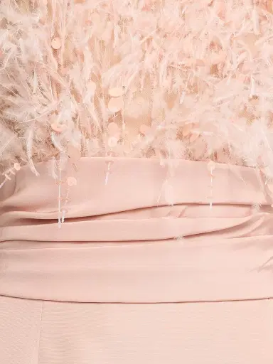 Oscar de la Renta Women's Point D'Esprit Strapless Column Gown - Blush - Size 2 | Thumbnail 7 Oscar de la Renta Women's Point D'Esprit Strapless Column Gown - Blush - Size 2 | Thumbnail 7