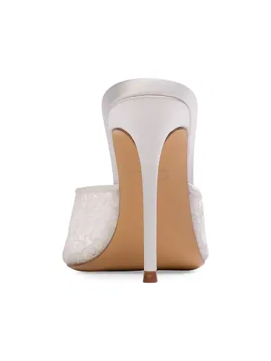 Black Suede Studio Women's Geni 100MM Mules | Thumbnail 3