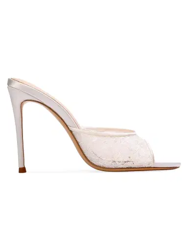 Black Suede Studio Women's Geni 100MM Mules | Thumbnail 1