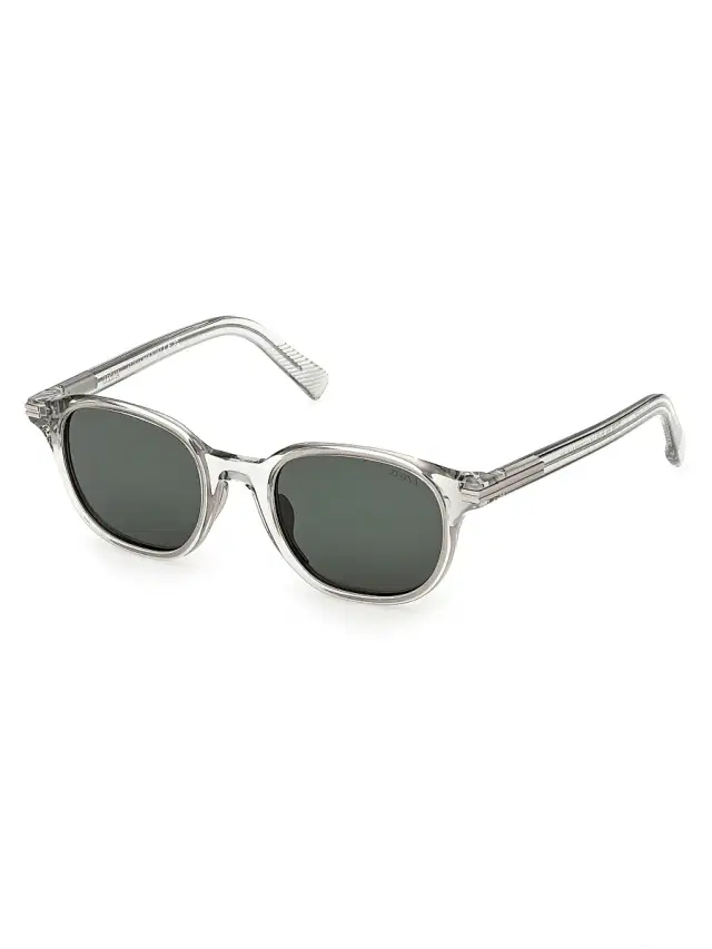 ZEGNA Men's 50MM Round Sunglasses - Light Green