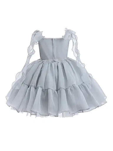 Tulleen Little Girl's & Girl's Jewel Bodice Sparkle Dress - Silver | Thumbnail 2 Tulleen Little Girl's & Girl's Jewel Bodice Sparkle Dress - Silver | Thumbnail 2
