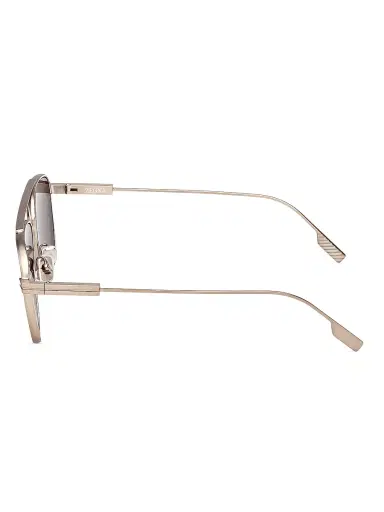 Zegna Men's 57MM Round Sunglasses - Light Bronze Brown | Thumbnail 3