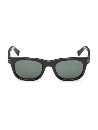Zegna Men's 54MM Square Sunglasses - Black Dark Green | Thumbnail 2