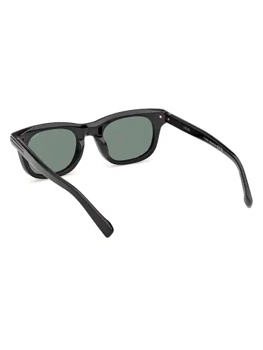 Zegna Men's 54MM Square Sunglasses - Black Dark Green | Thumbnail 4