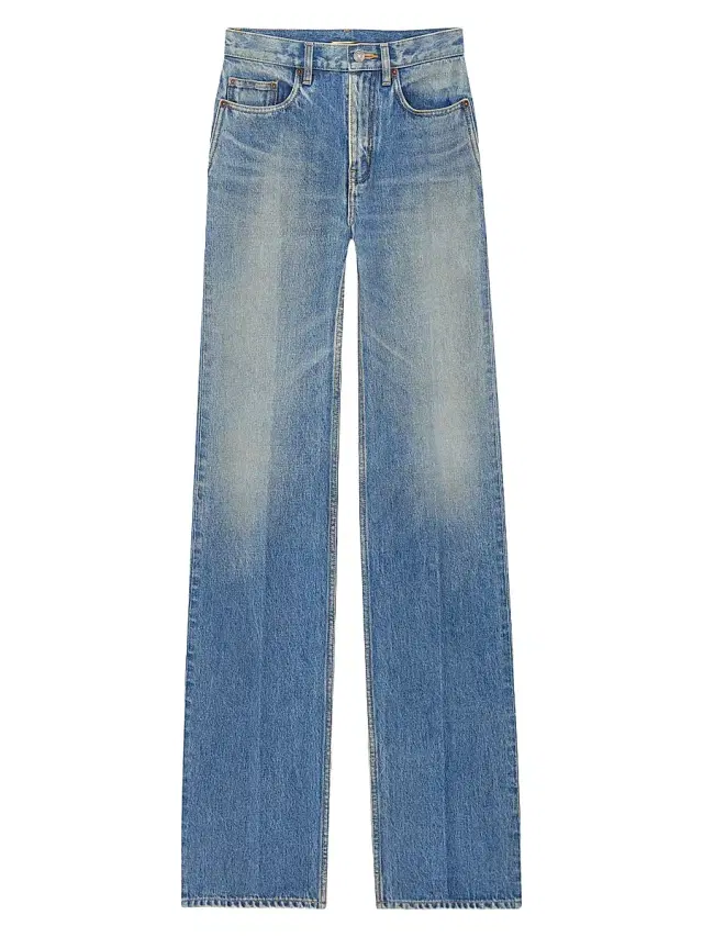 Women's Yves Flared Jeans in Denim - Midi Blue