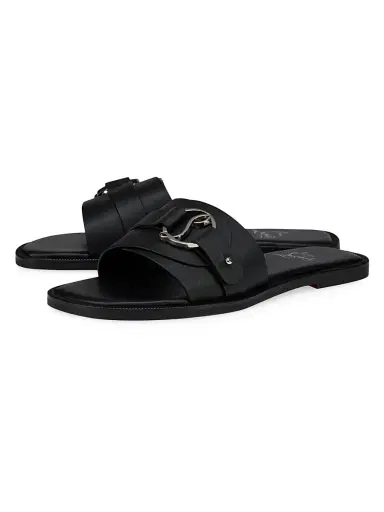 Christian Louboutin Women's Her In Roma Leather Mule Sandals - Black | Thumbnail 2