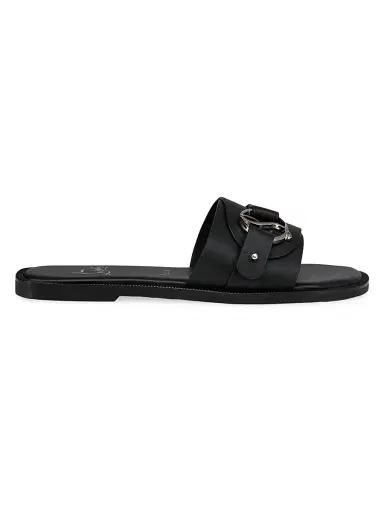 Christian Louboutin Women's Her In Roma Leather Mule Sandals - Black | Thumbnail 1