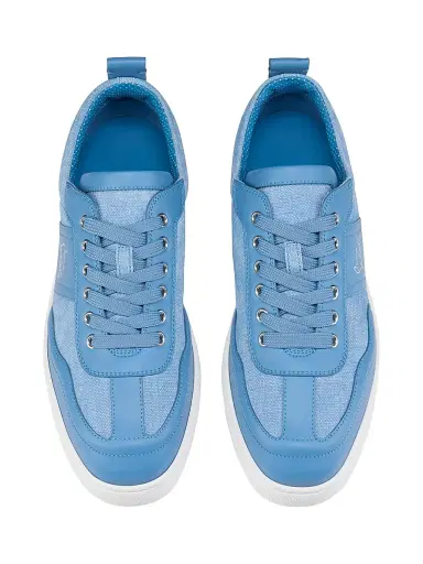Christian Louboutin Men's Retero Low Top Sneakers - Ceruleo | Thumbnail 4 Christian Louboutin Men's Retero Low Top Sneakers - Ceruleo | Thumbnail 4