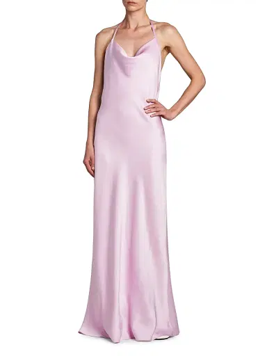 Stella McCartney Women's Enverse Satin Cocktail Slipdress | Thumbnail 3 Stella McCartney Women's Enverse Satin Cocktail Slipdress | Thumbnail 3