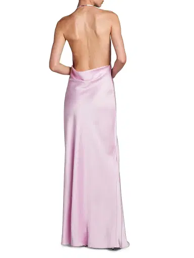 Stella McCartney Women's Enverse Satin Cocktail Slipdress - Light Orchid - Size 10 | Thumbnail 5 Stella McCartney Women's Enverse Satin Cocktail Slipdress - Light Orchid - Size 10 | Thumbnail 5