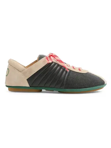 Valentino Garavani Men's Strikie Sneakers in Perforated Nappa and Suede - Black - Size 6 | Thumbnail 1 Valentino Garavani Men's Strikie Sneakers in Perforated Nappa and Suede - Black - Size 6 | Thumbnail 1