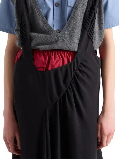 Prada Women's Poplin Shorts - Red | Thumbnail 4