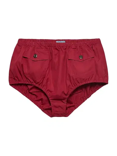 Prada Women's Poplin Shorts - Red | Thumbnail 1