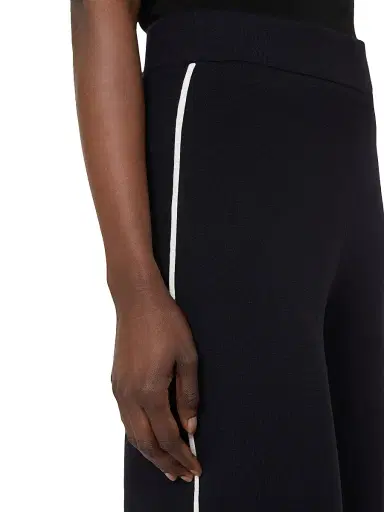Max Mara Women's Stretch Viscose Trousers - Navy - Size Small | Thumbnail 4