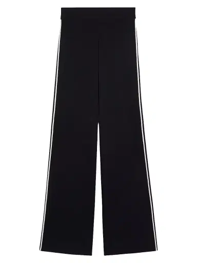 Max Mara Women's Stretch Viscose Trousers - Navy - Size Small | Thumbnail 1