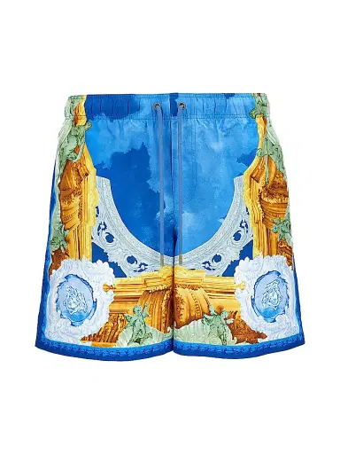 Versace Men's Affresco Printed Swim Trunks | Thumbnail 1 Versace Men's Affresco Printed Swim Trunks | Thumbnail 1