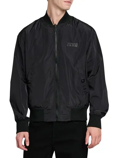Versace Jeans Couture Men's Filigree Reversible Bomber Jacket - Black Gold | Thumbnail 6 Versace Jeans Couture Men's Filigree Reversible Bomber Jacket - Black Gold | Thumbnail 6