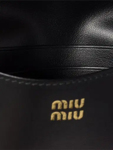 Miu Miu Women's Calf Hair Leather Envelope Card Holder - Beige Khaki | Thumbnail 5 Miu Miu Women's Calf Hair Leather Envelope Card Holder - Beige Khaki | Thumbnail 5