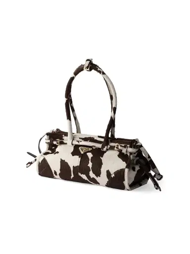 Prada Women's Bonnie Leather Top Handle Bag - White | Thumbnail 4