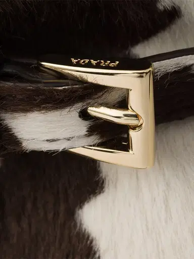Prada Women's Bonnie Leather Top Handle Bag - White | Thumbnail 8