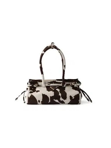 Prada Women's Bonnie Leather Top Handle Bag - White | Thumbnail 1