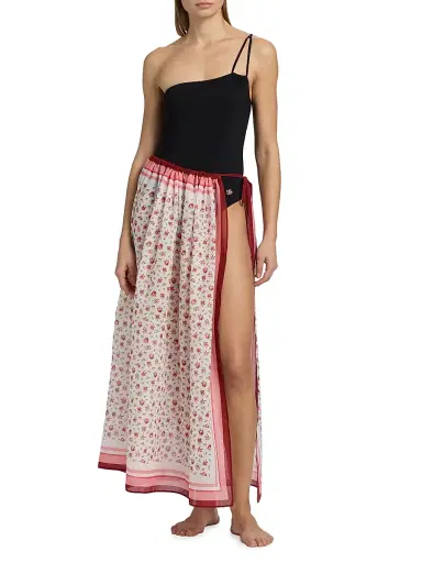 Dolce & Gabbana Women's Floral Cotton Pareo | Thumbnail 2 Dolce & Gabbana Women's Floral Cotton Pareo | Thumbnail 2