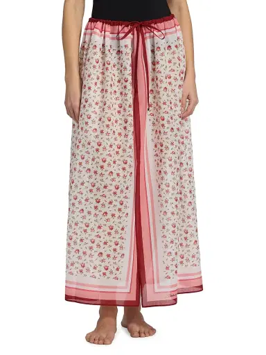 Dolce & Gabbana Women's Floral Cotton Pareo | Thumbnail 3 Dolce & Gabbana Women's Floral Cotton Pareo | Thumbnail 3