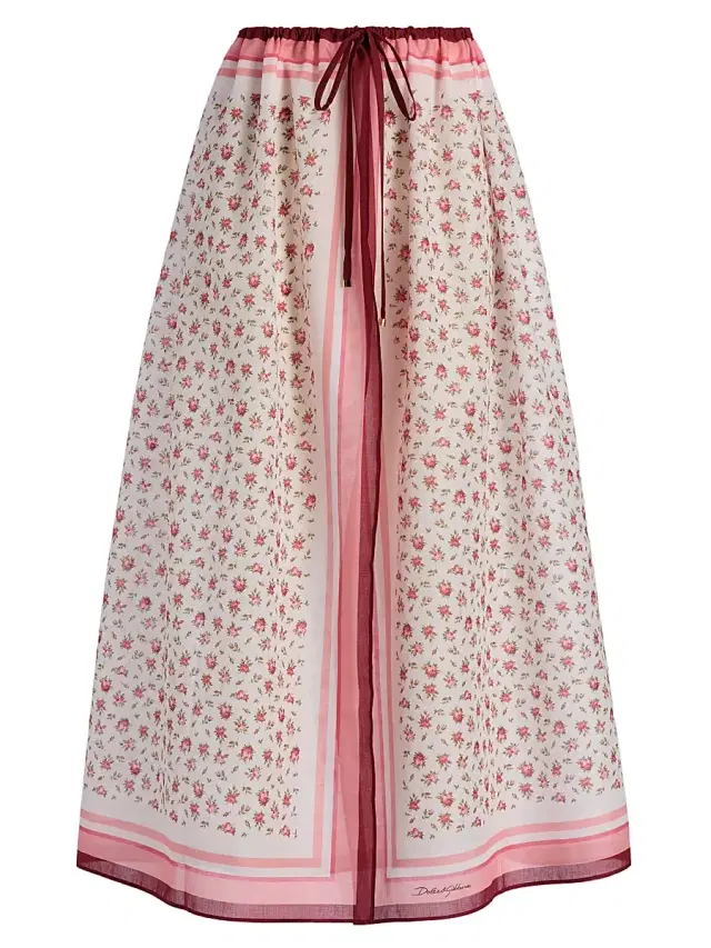 Dolce & Gabbana Women's Floral Cotton Pareo - Roselline Rosa