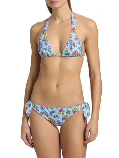 Dolce & Gabbana Women's Floral Tie Bikini | Thumbnail 3
