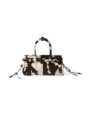 Prada Women's Bonnie Mini Printed Leather Top Handle Bag - White | Thumbnail 5 Prada Women's Bonnie Mini Printed Leather Top Handle Bag - White | Thumbnail 5