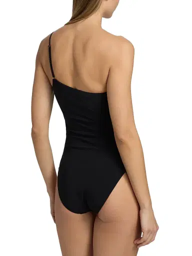 Dolce & Gabbana Women's One-Shoulder One-Piece Swimsuit - Nero - Size Medium | Thumbnail 5