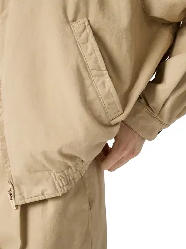 Miu Miu Women's Old Gabardine Blouson Jacket - Beige - Size 4 | Thumbnail 6 Miu Miu Women's Old Gabardine Blouson Jacket - Beige - Size 4 | Thumbnail 6