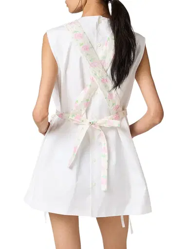 Miu Miu Floral Cloqué Apron | Thumbnail 3
