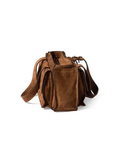 Miu Miu Women's Utilitaire Suede Shopping Bag - Brown | Thumbnail 5 Miu Miu Women's Utilitaire Suede Shopping Bag - Brown | Thumbnail 5