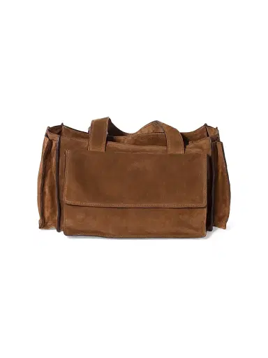 Miu Miu Women's Utilitaire Suede Shopping Bag - Brown | Thumbnail 6 Miu Miu Women's Utilitaire Suede Shopping Bag - Brown | Thumbnail 6