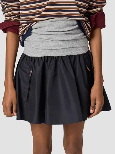 Miu Miu Women's Technical Fabric Mini Skirt - Blue - Size 6 | Thumbnail 3 Miu Miu Women's Technical Fabric Mini Skirt - Blue - Size 6 | Thumbnail 3