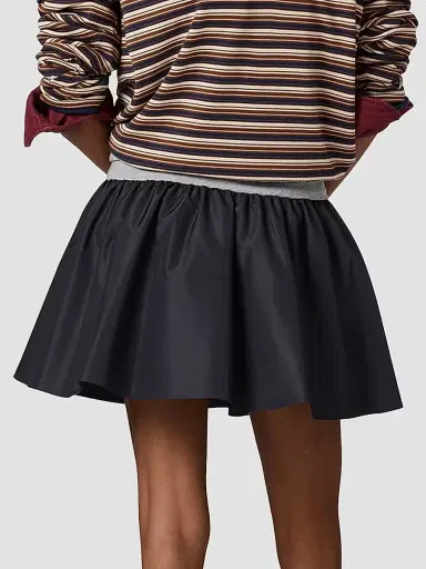 Miu Miu Women's Technical Fabric Mini Skirt - Blue - Size 6 | Thumbnail 4 Miu Miu Women's Technical Fabric Mini Skirt - Blue - Size 6 | Thumbnail 4