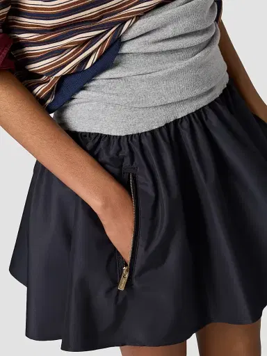 Miu Miu Women's Technical Fabric Mini Skirt - Blue - Size 6 | Thumbnail 5 Miu Miu Women's Technical Fabric Mini Skirt - Blue - Size 6 | Thumbnail 5