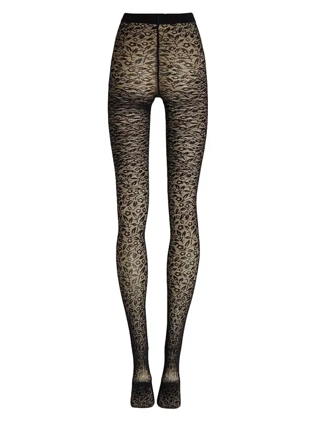 Women's Bouquet Tights - Black