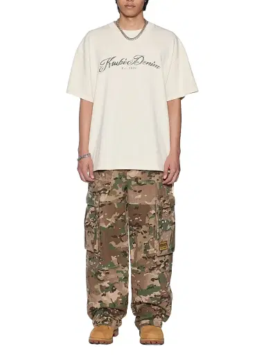 Ksubi Men's Future Memory Life Ekcess Logo Crewneck T-Shirt - Natural | Thumbnail 2