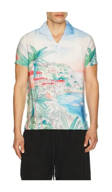 Vintage Summer Textured Camp Shirt | Thumbnail 1
